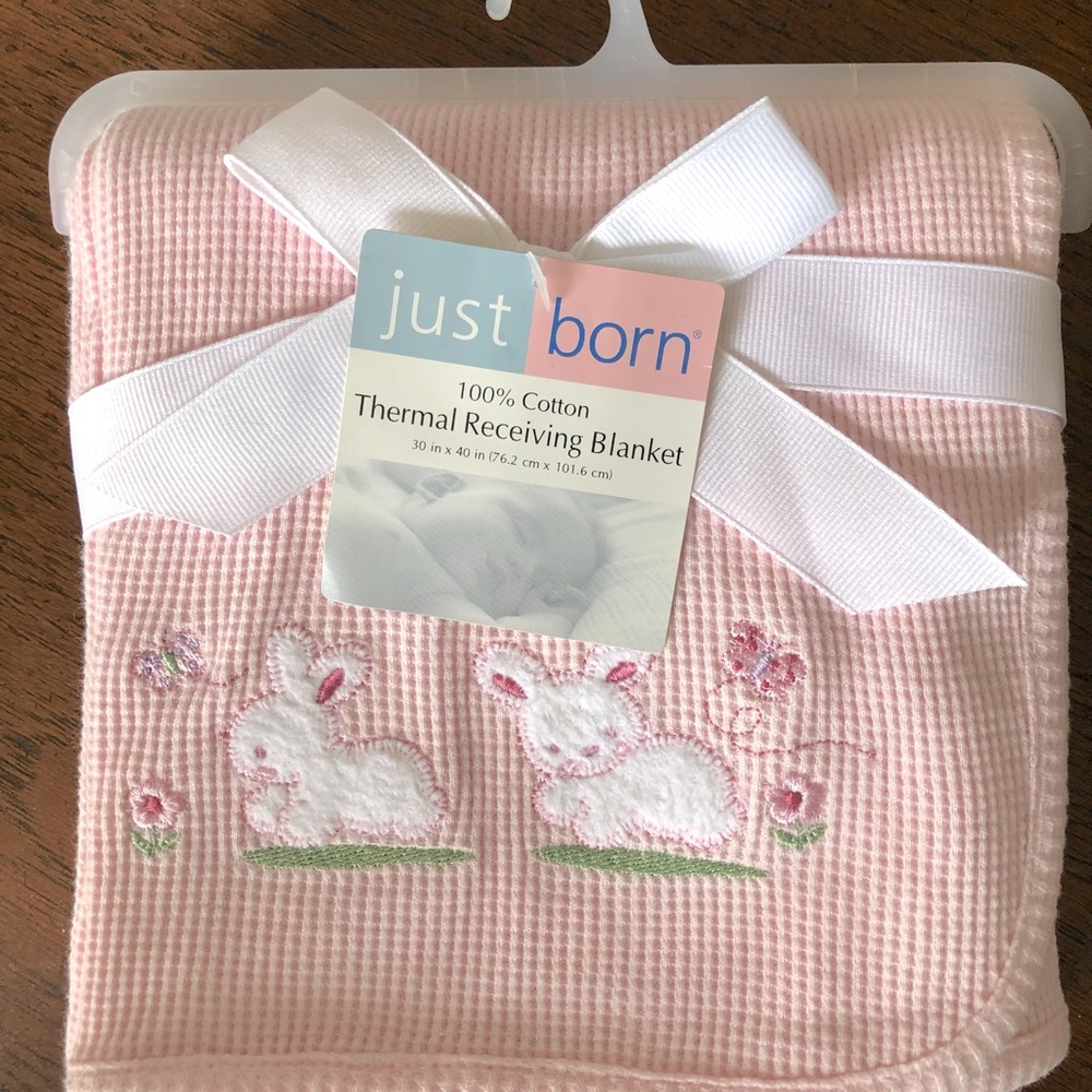 Girls’ Baby Blanket 🐰💕